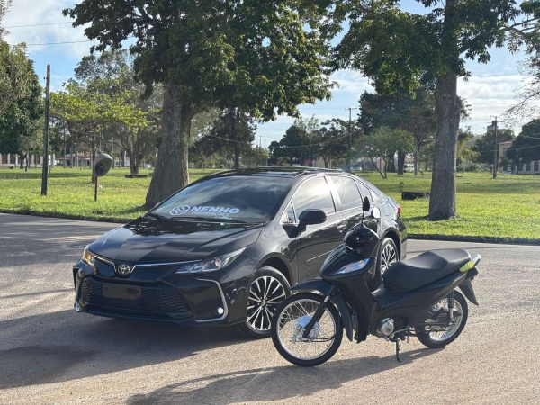 MILHAR : KIT BLACK COROLLA XEI 2025 + BIZ 125es 2025 OU 180.000,00 MIL NO PIX SORTEIO 13 DE SETEMBRO