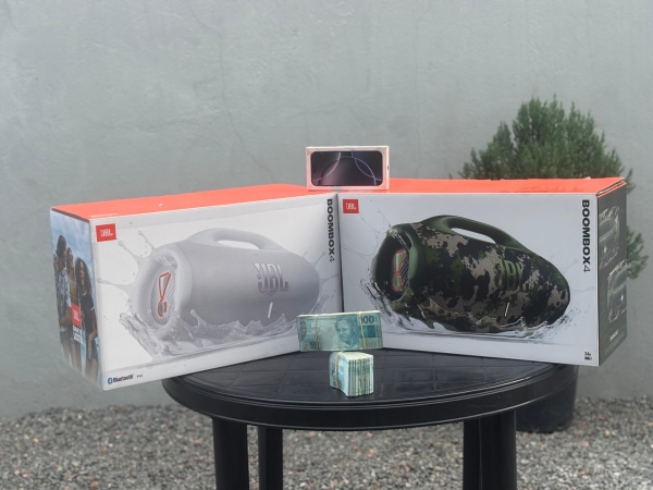 CENTENA : IPHONE 16 PRO MAX + 02 JBL BOOMBOX 4 OU 15.000,00 MIL NO PIX  SORTEIO 06 DE DEZEMBRO